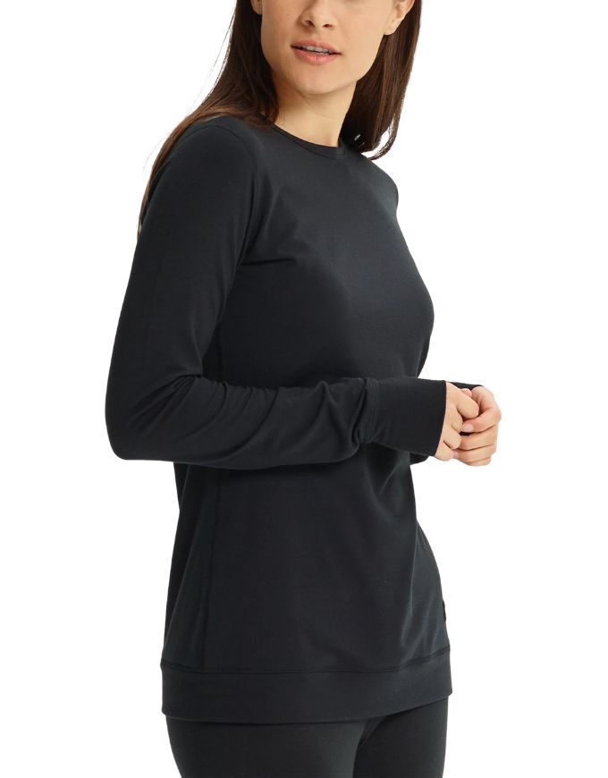Burton Women's Midweight Base Layer Crew 2026 | True Black